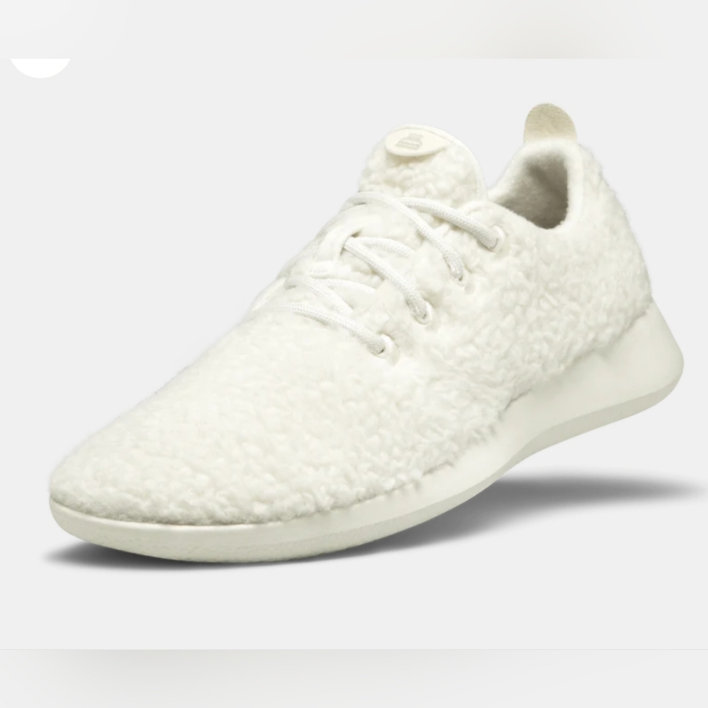 Allbirds Mens Wool Runner Fluff Running Shoes ~WHITE ~Size 11 **NEW